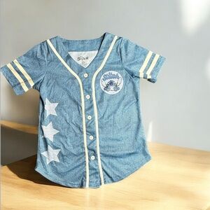 Disney Stitch Blue Jersey Shirt